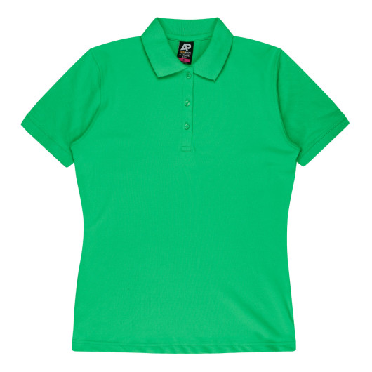 Clayfield Womens Polos Kelly Green